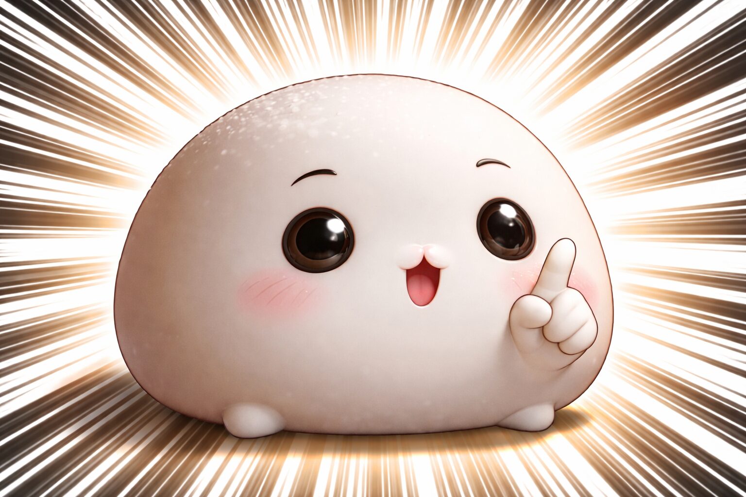 餅神さまのビズリーチポーズ