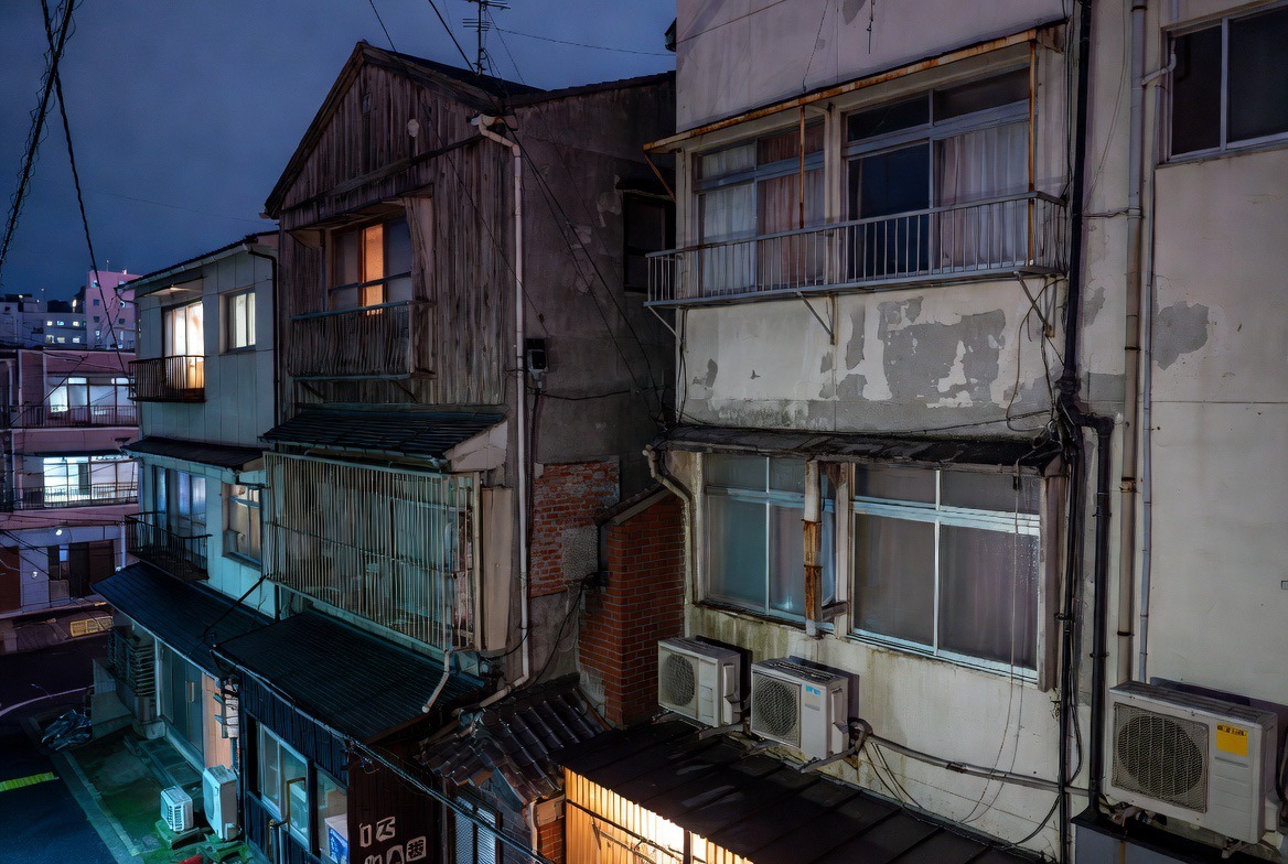 男の自宅アパートの外観