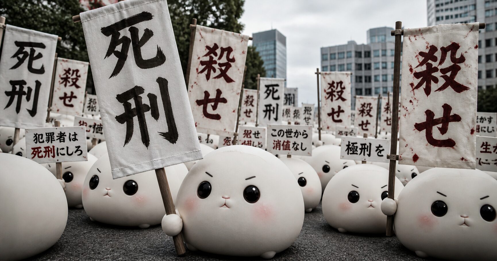 被告の極刑を望む餅神様たちの集団